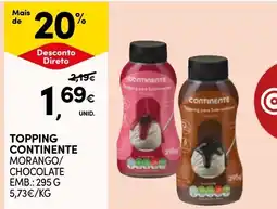 Continente Topping continente morango/chocolate promoção