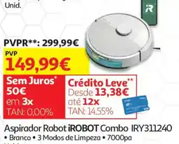 Auchan Aspirador Robot iRobot Combo IRY311240 promoção