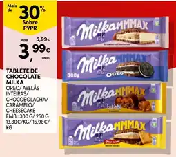 Continente tablete de chocolate milka promoção