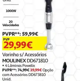 Auchan Varinha s/ Acessórios Moulinex DD671810 promoção