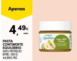 Continente Pasta continente equilíbrio 100% pistácio promoção