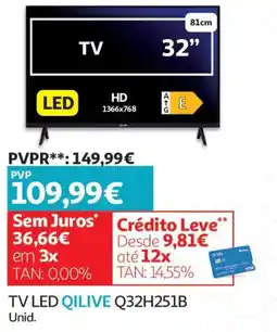 Auchan Tv led qilive promoção