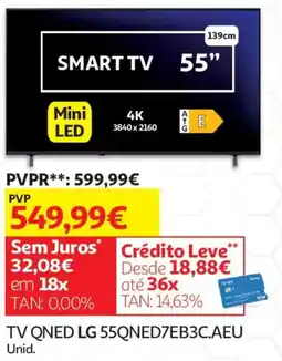 Auchan Tv qned lg 55qned7eb3c.aeu promoção