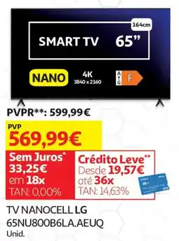 Auchan Tv nanocell lg 65nu800b6la.aeuq promoção