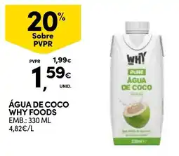 Continente Água de coco why foods promoção