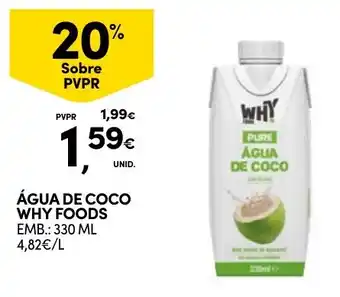 Continente Água de coco why foods promoção