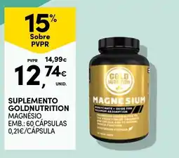 Continente Suplemento goldnutrition magnésio promoção