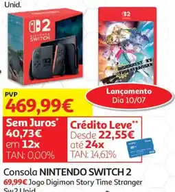 Auchan Consola nintendo switch 2 promoção