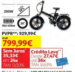 Auchan Bicicleta Elétrica Youin Texas JDR1201 promoção