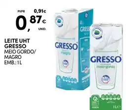Continente Leite uht gresso meio gordo/magro promoção