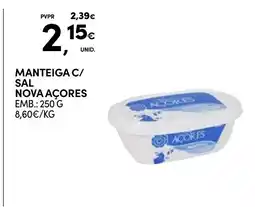Continente Manteiga c/ sal nova açores promoção