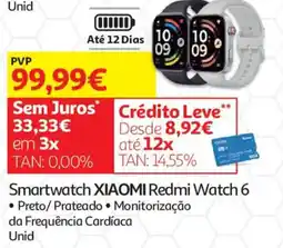 Auchan Smartwatch xiaomi redmi watch 6 promoção