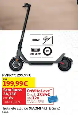 Auchan Trotinete Elétrica XIAOMI 4 LITE Gen2 promoção