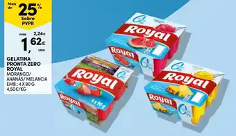 Continente Gelatina pronta zero royal promoção