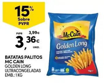 Continente batatas palitos mc cain golden long promoção