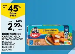Continente douradinhos capitão iglo ultracongelados promoção