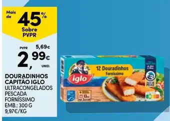 Continente douradinhos capitão iglo ultracongelados promoção