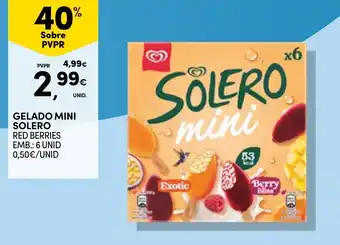 Continente gelado mini solero red berries promoção