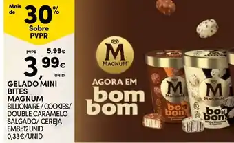 Continente gelado mini bites magnum promoção