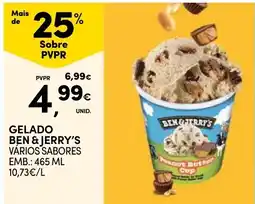 Continente Gelado ben & jerry's vários sabores promoção