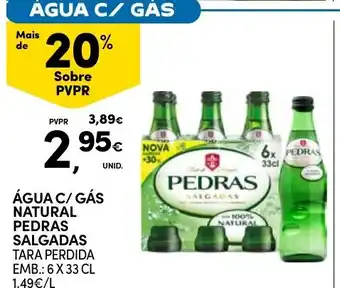 Continente Água c/ gás pedras salgadas promoção