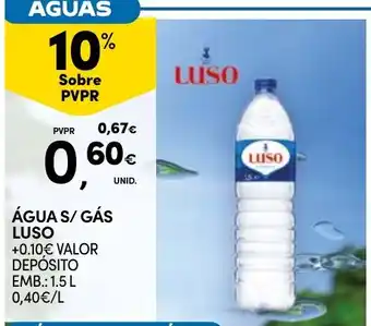 Continente Água s/ gás luso promoção