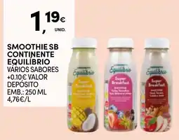 Continente Smoothie sb continente equilíbrio vários sabores promoção