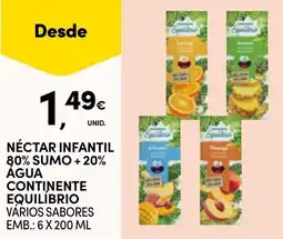 Continente Néctar infantil equilíbrio promoção