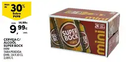 Continente Cerveja c/ álcool super bock mini promoção