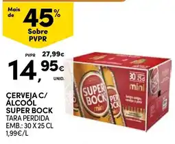 Continente Cerveja c/ álcool super bock promoção