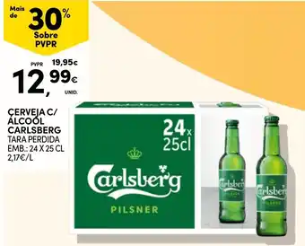 Continente Cerveja c/ álcool carlsberg promoção