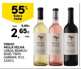Continente Vinho mula velha promoção