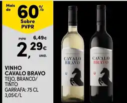 Continente vinho cavalo bravo promoção
