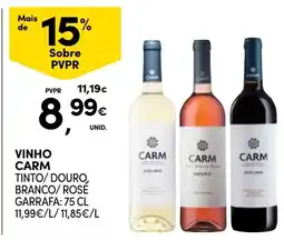Continente vinho carm tinto/douro branco/ rosé promoção