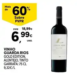 Continente vinho guarda rios gold edition, amentejo, tinto promoção