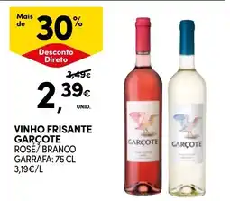 Continente vinho frisante garcote promoção