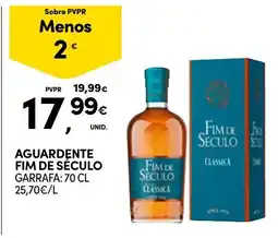 Continente Aguardente fim de século promoção