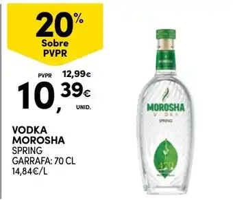 Continente Vodka Morosha Spring promoção