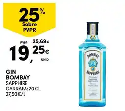 Continente gin bombay sapphire promoção