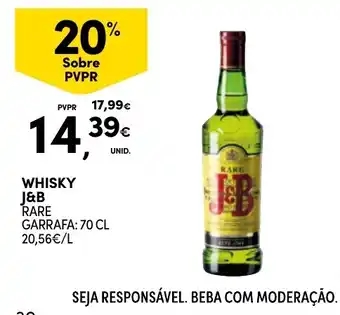 Continente Whisky J&B Rare promoção