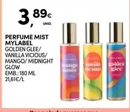 Continente Perfume mist mylabel promoção