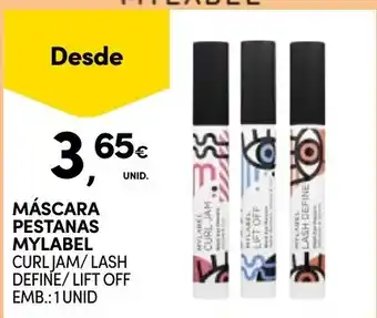 Continente máscara pestanas mylabel promoção