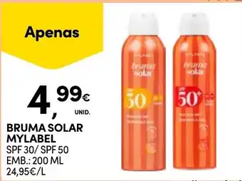 Continente bruma solar mylabel promoção