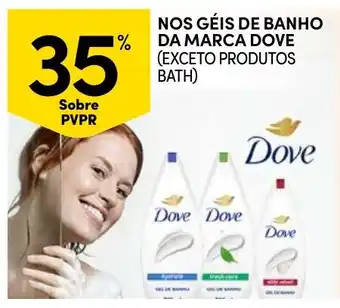 Continente Géis de banho dove promoção