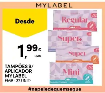 Continente Tampões s/ aplicador mylabel promoção