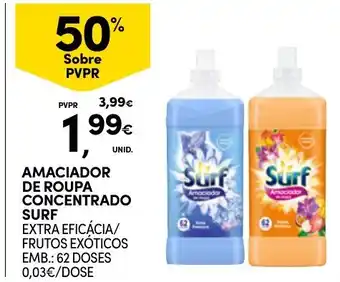 Continente Amaciador de roupa concentrado surf promoção