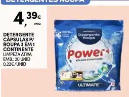 Continente Detergente roupa promoção