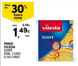 Continente Pano vileda suave promoção