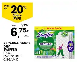 Continente Recarga dance dry swiffer fresh promoção