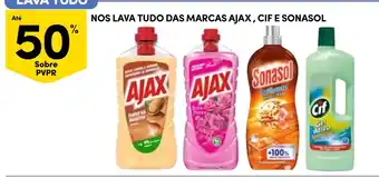 Continente lava tudo das marcas ajax, cif e sonasol promoção